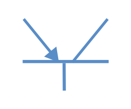 Symbol elektryczny tranzystor PNP